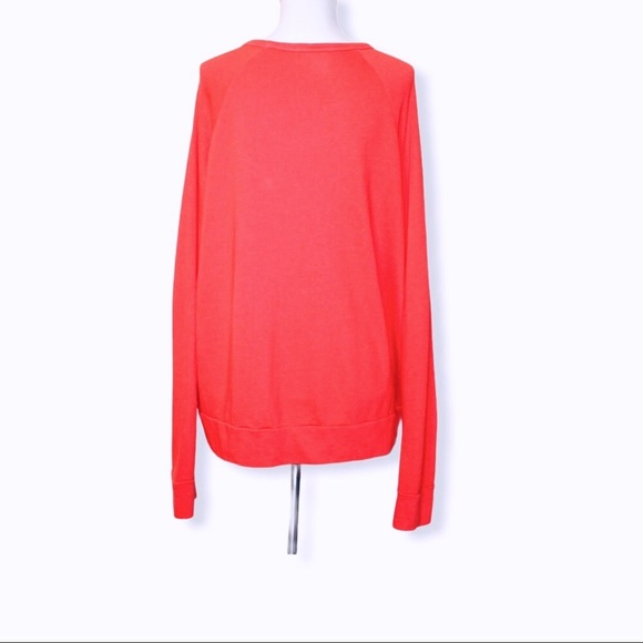 Sundry Anthro Red LOVE Oversize Sweatshirt - Picture 3 of 13